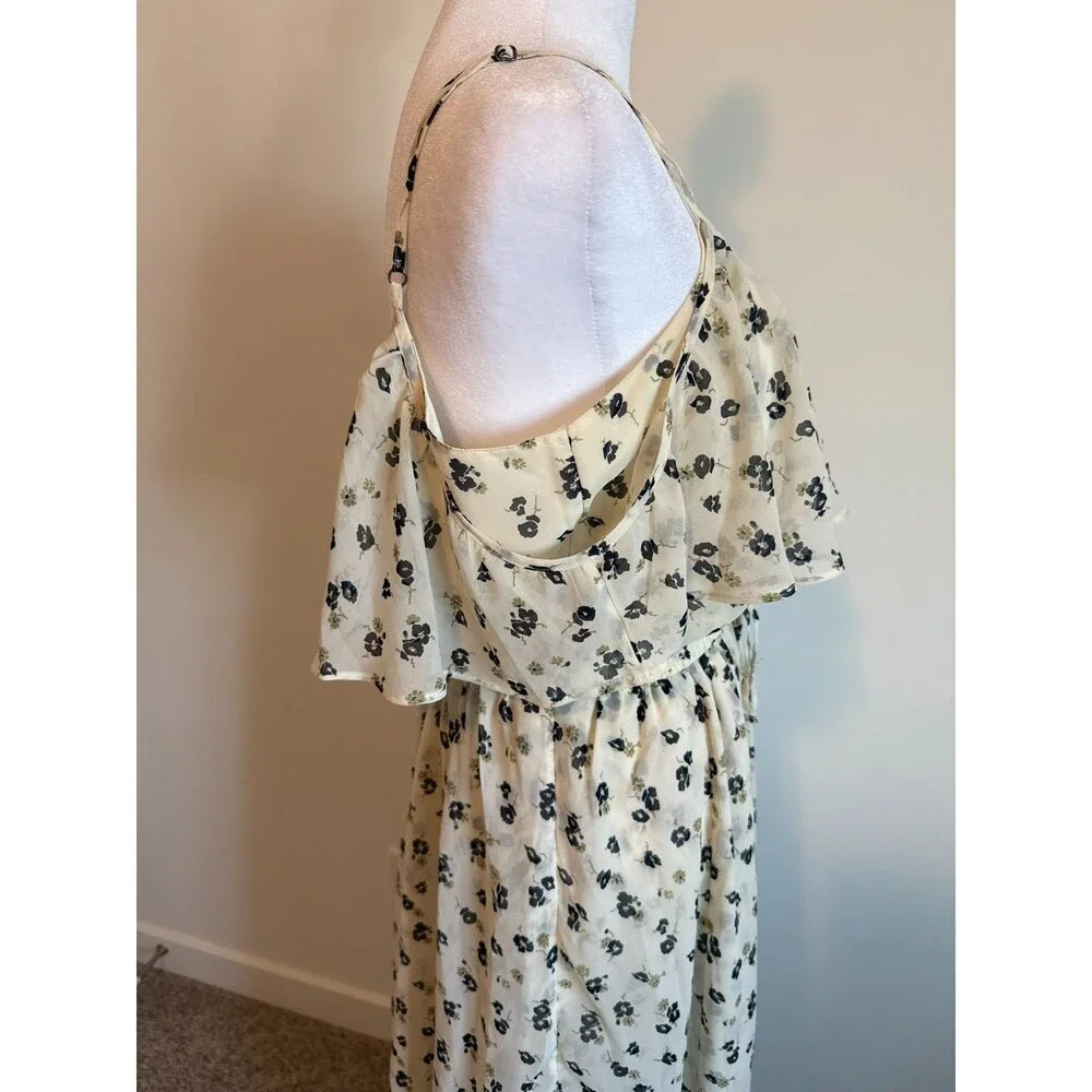 Abercrombie & Fitch Women Maxi Dress Floral Boho Flowy Cottagecore Size L